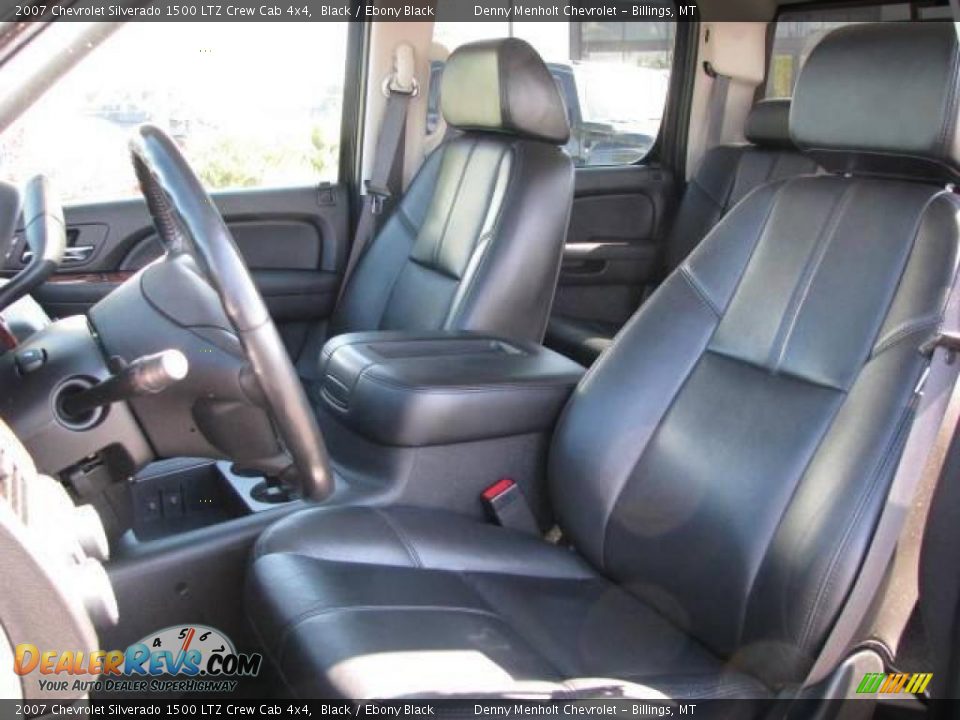 2007 Chevrolet Silverado 1500 LTZ Crew Cab 4x4 Black / Ebony Black Photo #11
