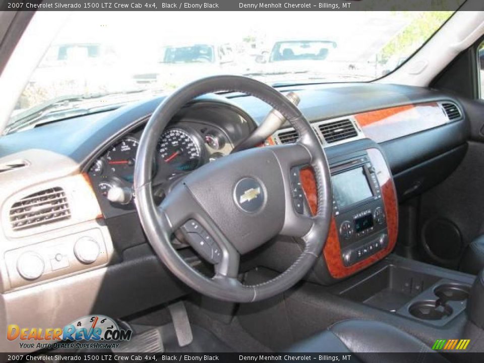 2007 Chevrolet Silverado 1500 LTZ Crew Cab 4x4 Black / Ebony Black Photo #12