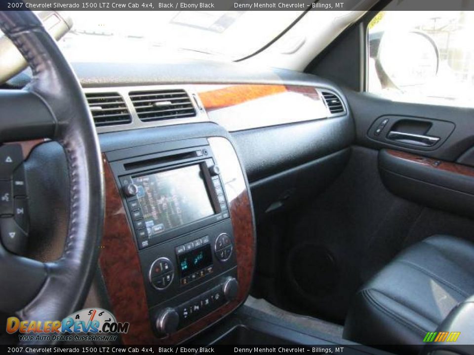 2007 Chevrolet Silverado 1500 LTZ Crew Cab 4x4 Black / Ebony Black Photo #13