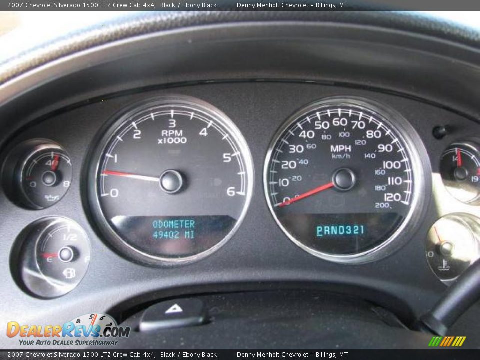 2007 Chevrolet Silverado 1500 LTZ Crew Cab 4x4 Black / Ebony Black Photo #16