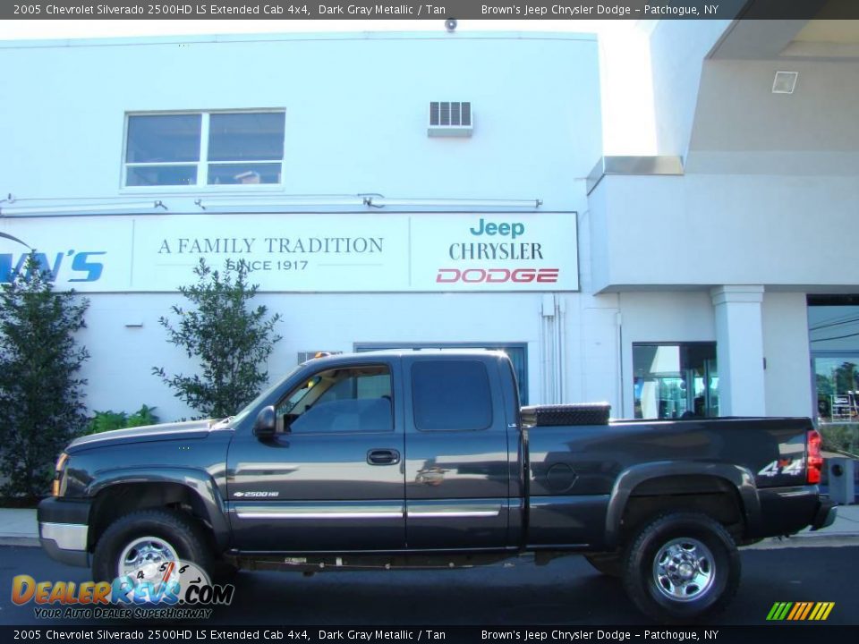 2005 Chevrolet Silverado 2500HD LS Extended Cab 4x4 Dark Gray Metallic / Tan Photo #1