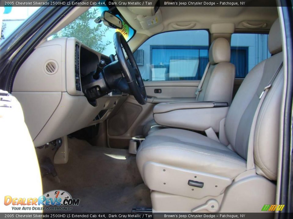 2005 Chevrolet Silverado 2500HD LS Extended Cab 4x4 Dark Gray Metallic / Tan Photo #9