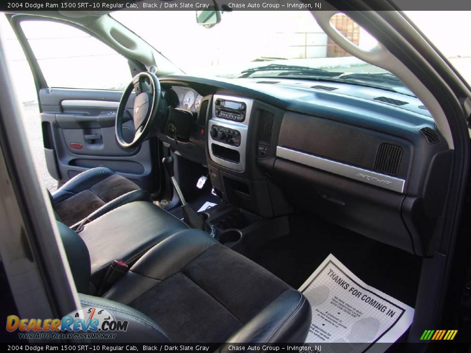 2004 Dodge Ram 1500 SRT-10 Regular Cab Black / Dark Slate Gray Photo #22