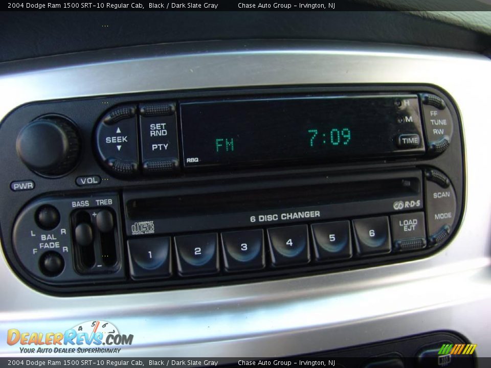 2004 Dodge Ram 1500 SRT-10 Regular Cab Black / Dark Slate Gray Photo #35