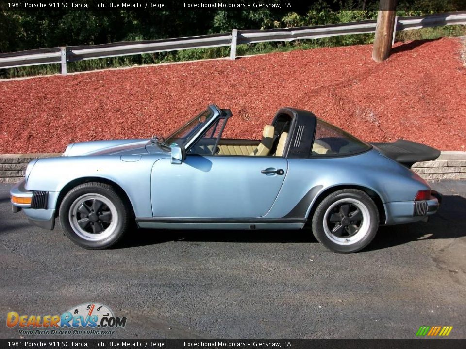 Light Blue Metallic 1981 Porsche 911 SC Targa Photo #2