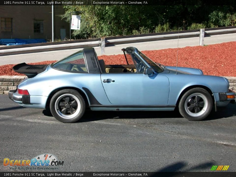 Light Blue Metallic 1981 Porsche 911 SC Targa Photo #6