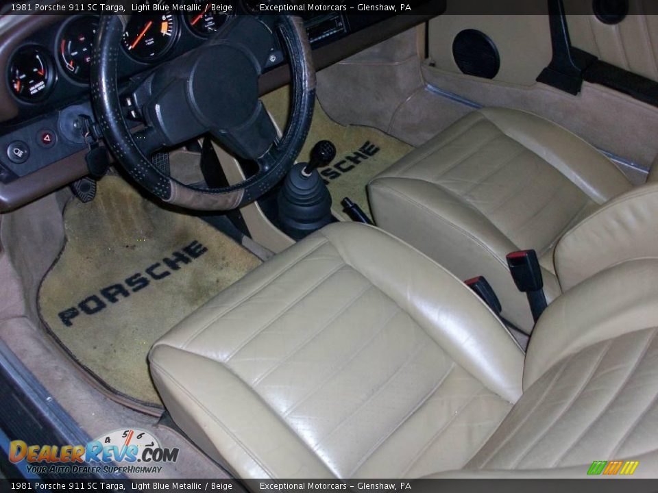 Beige Interior - 1981 Porsche 911 SC Targa Photo #10
