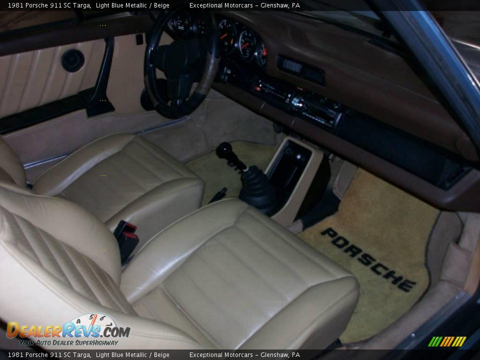 Beige Interior - 1981 Porsche 911 SC Targa Photo #16