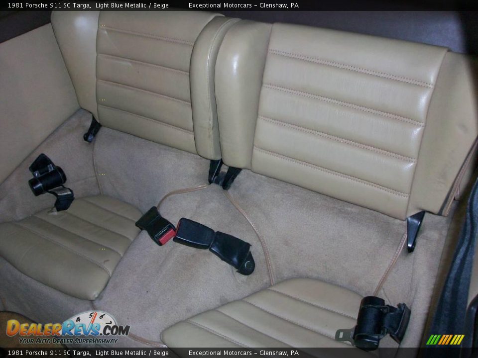 1981 Porsche 911 SC Targa Light Blue Metallic / Beige Photo #20