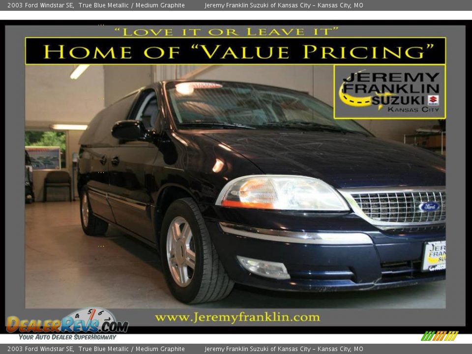 2003 Ford Windstar SE True Blue Metallic / Medium Graphite Photo #1