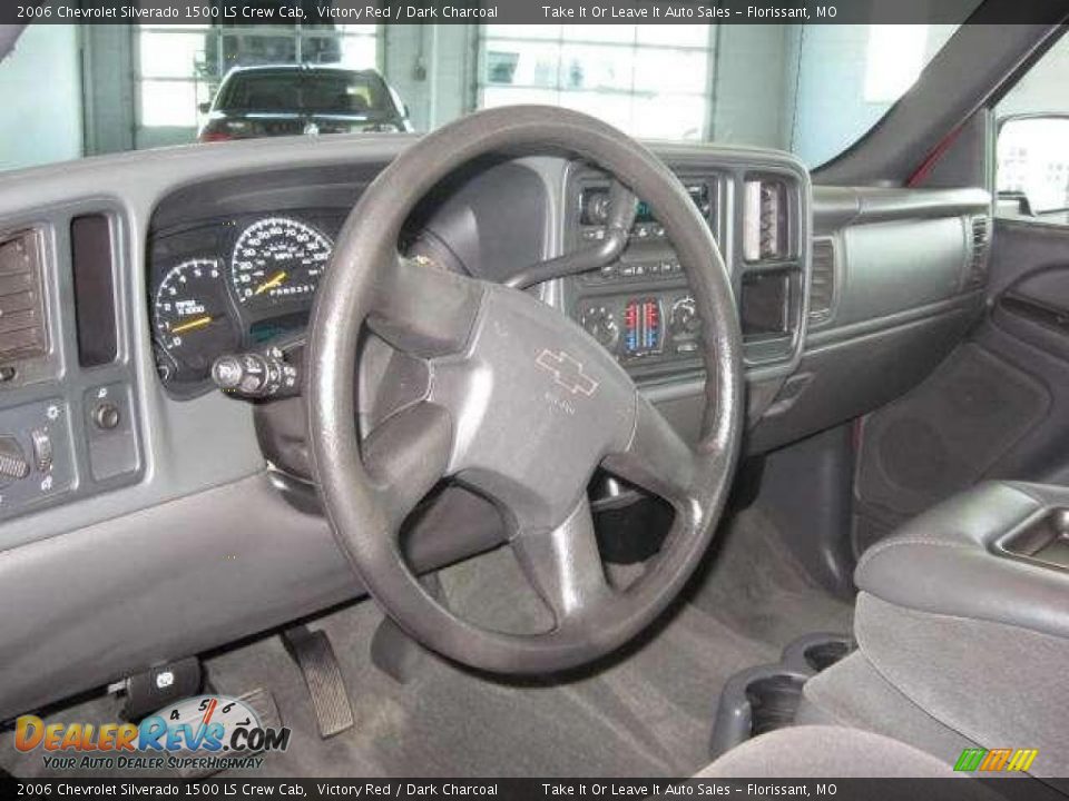2006 Chevrolet Silverado 1500 LS Crew Cab Victory Red / Dark Charcoal Photo #3