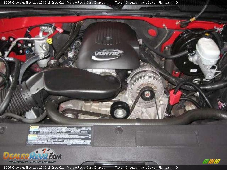 2006 Chevrolet Silverado 1500 LS Crew Cab Victory Red / Dark Charcoal Photo #9