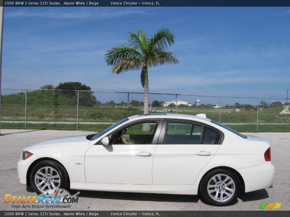 2006 BMW 3 Series 325i Sedan Alpine White / Beige Photo #2