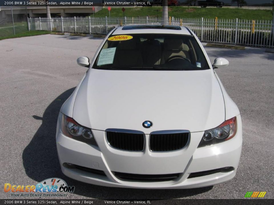 2006 BMW 3 Series 325i Sedan Alpine White / Beige Photo #3