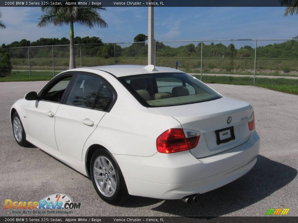 2006 BMW 3 Series 325i Sedan Alpine White / Beige Photo #4