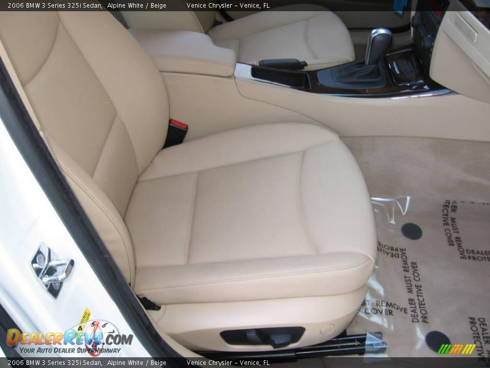 2006 BMW 3 Series 325i Sedan Alpine White / Beige Photo #7