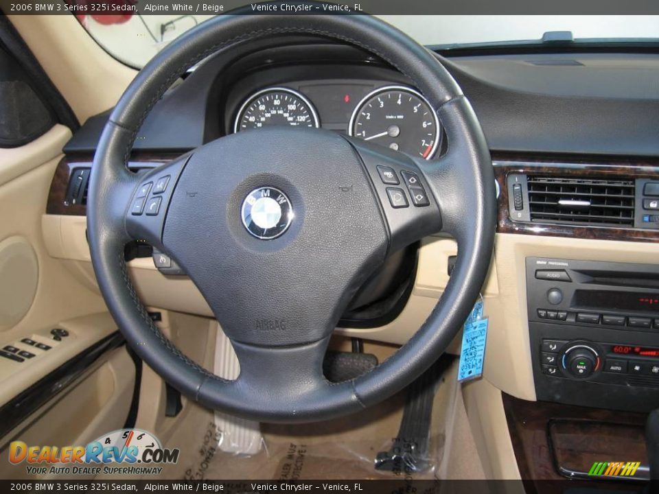 2006 BMW 3 Series 325i Sedan Alpine White / Beige Photo #8