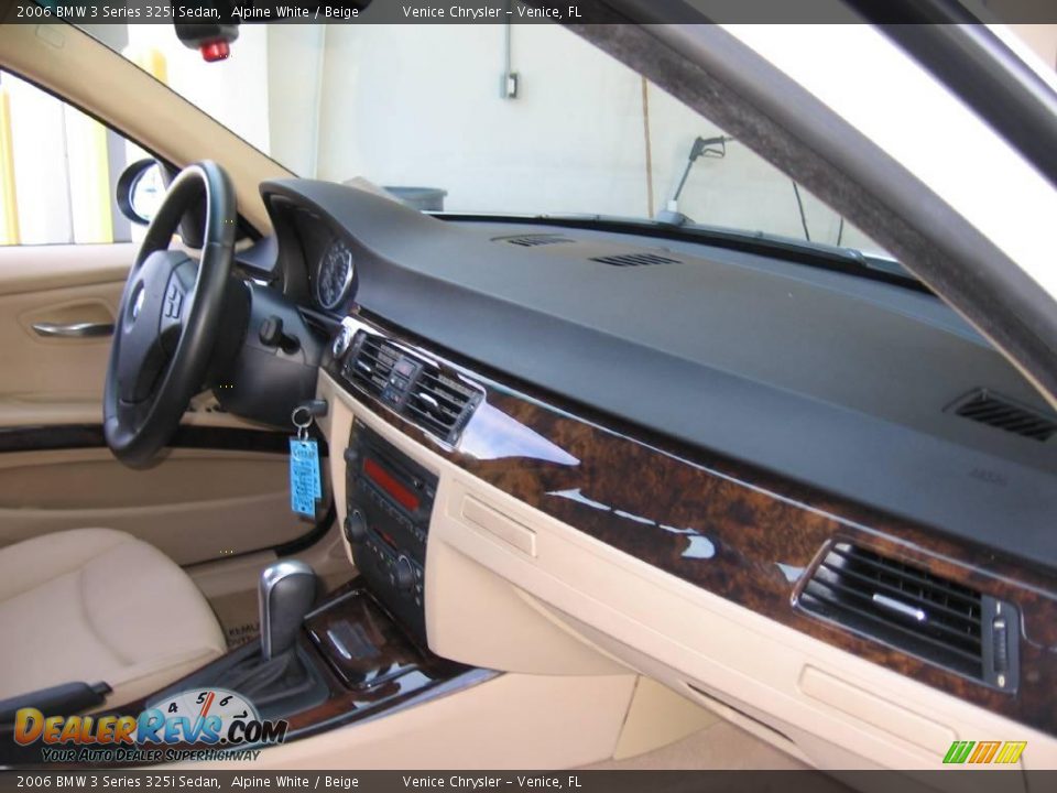 2006 BMW 3 Series 325i Sedan Alpine White / Beige Photo #9