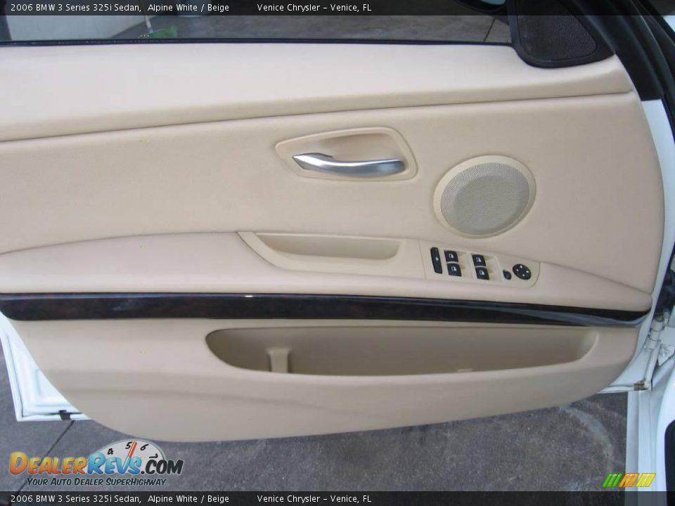 2006 BMW 3 Series 325i Sedan Alpine White / Beige Photo #12