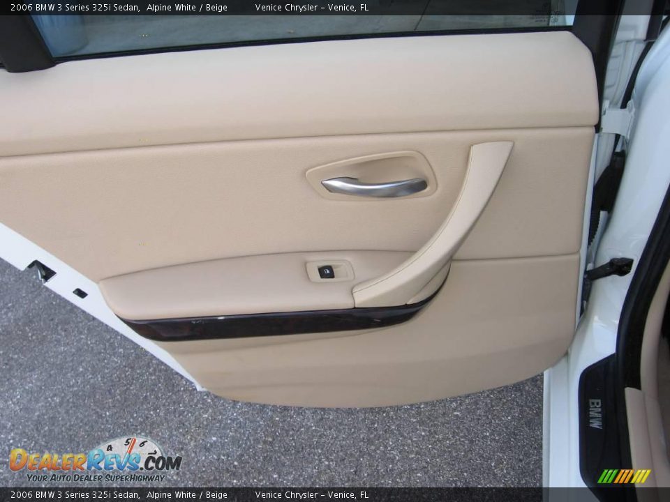 2006 BMW 3 Series 325i Sedan Alpine White / Beige Photo #15