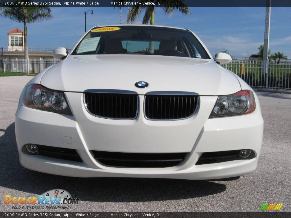 2006 BMW 3 Series 325i Sedan Alpine White / Beige Photo #18