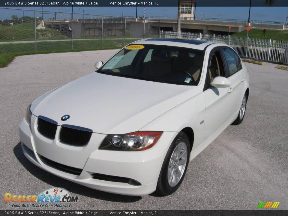 2006 BMW 3 Series 325i Sedan Alpine White / Beige Photo #19