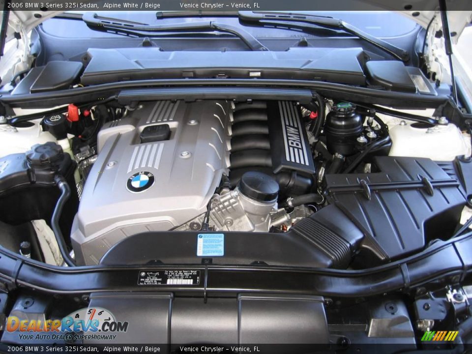 2006 BMW 3 Series 325i Sedan Alpine White / Beige Photo #28