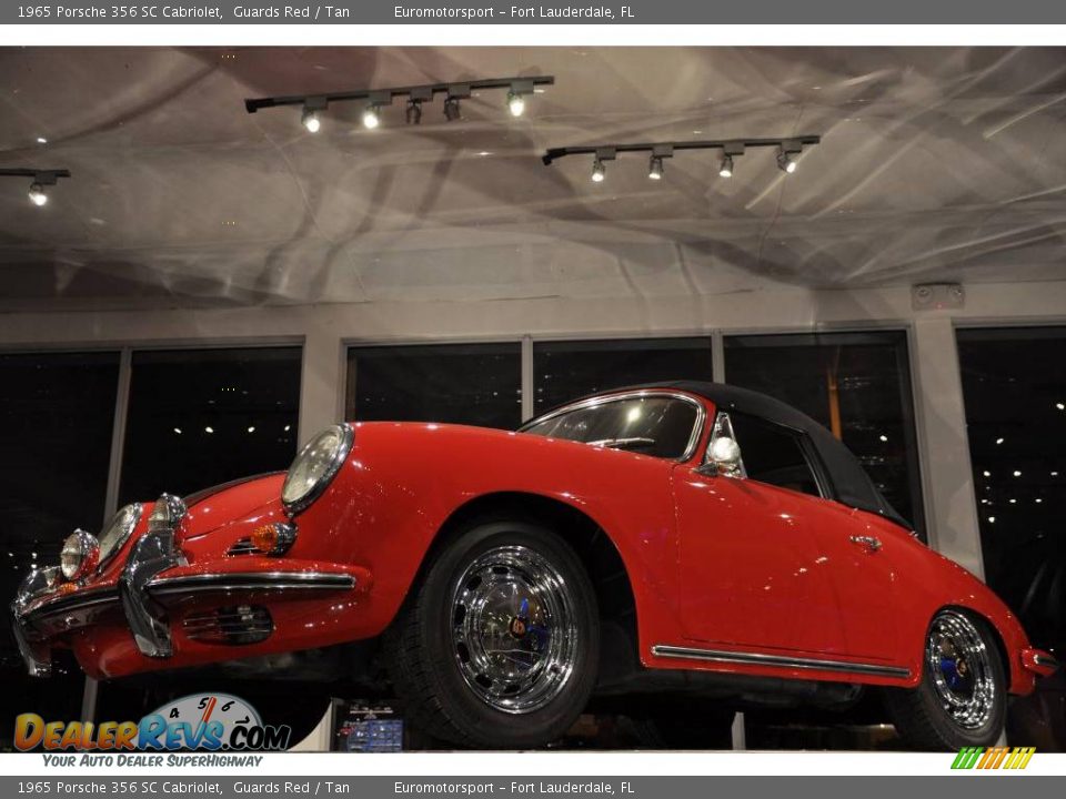 1965 Porsche 356 SC Cabriolet Guards Red / Tan Photo #4