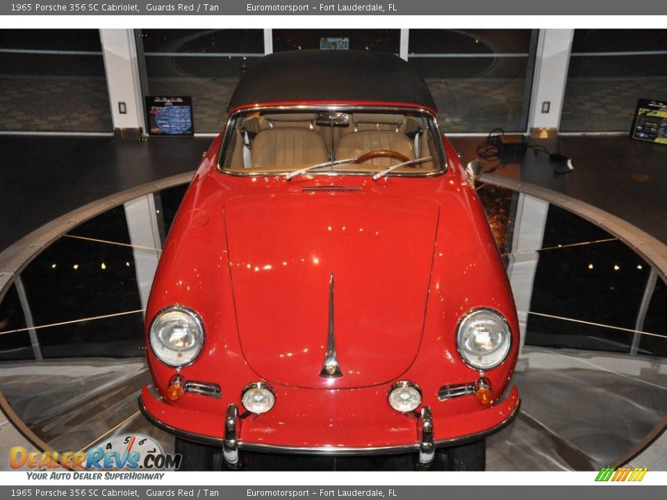 1965 Porsche 356 SC Cabriolet Guards Red / Tan Photo #5