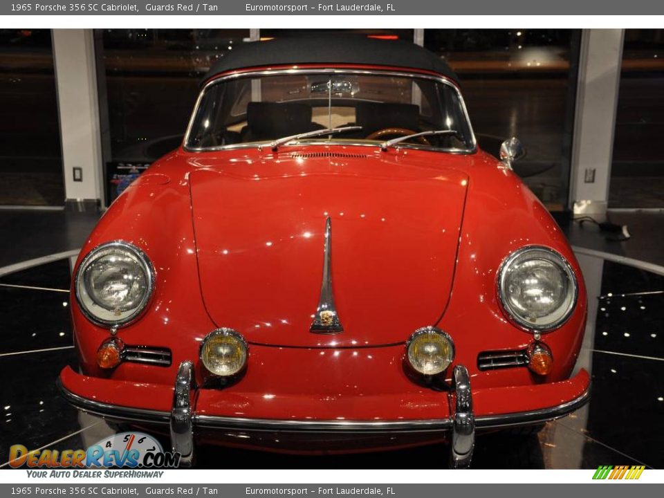 1965 Porsche 356 SC Cabriolet Guards Red / Tan Photo #6