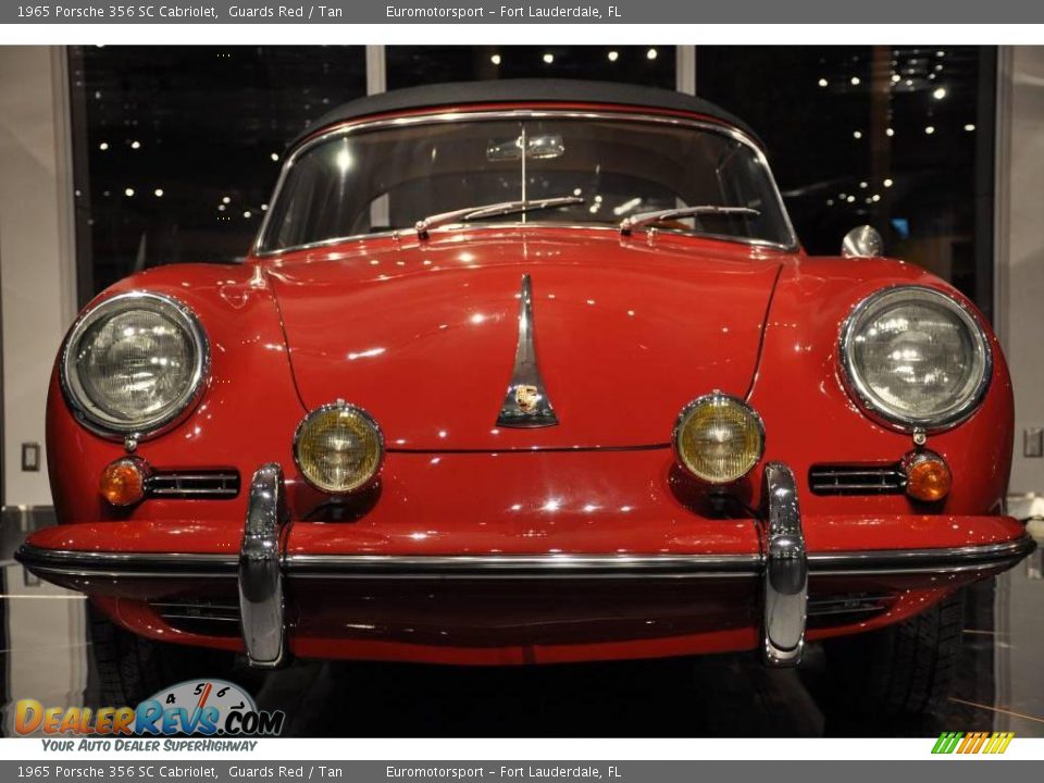 1965 Porsche 356 SC Cabriolet Guards Red / Tan Photo #7