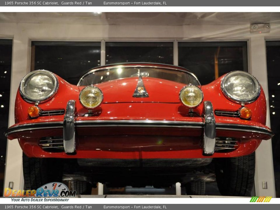 1965 Porsche 356 SC Cabriolet Guards Red / Tan Photo #8