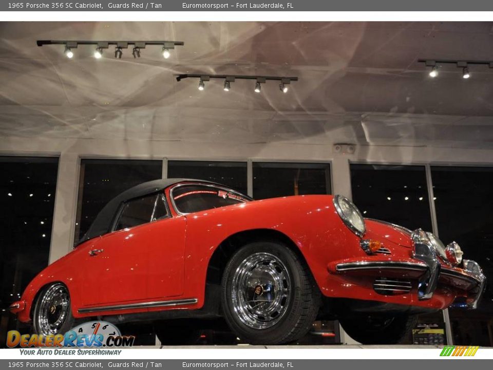1965 Porsche 356 SC Cabriolet Guards Red / Tan Photo #12