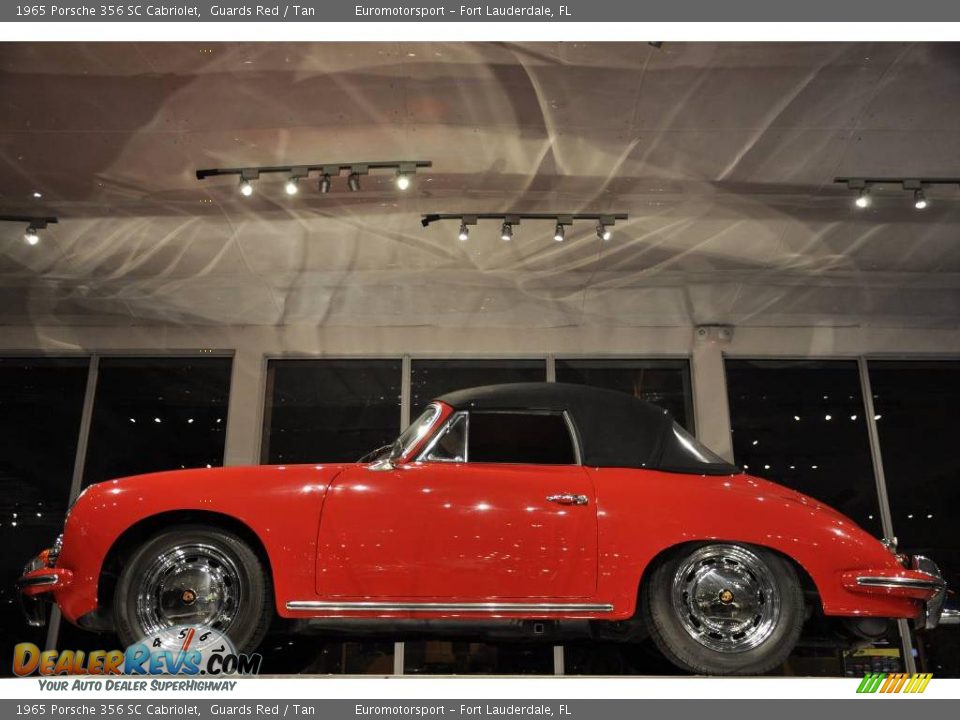 1965 Porsche 356 SC Cabriolet Guards Red / Tan Photo #16