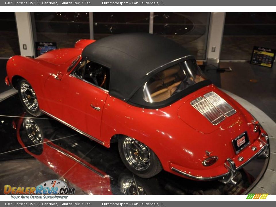 1965 Porsche 356 SC Cabriolet Guards Red / Tan Photo #18