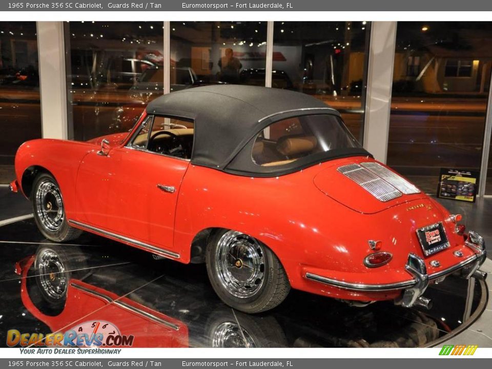 1965 Porsche 356 SC Cabriolet Guards Red / Tan Photo #19