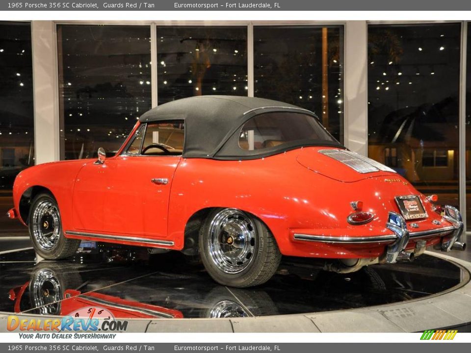 1965 Porsche 356 SC Cabriolet Guards Red / Tan Photo #20