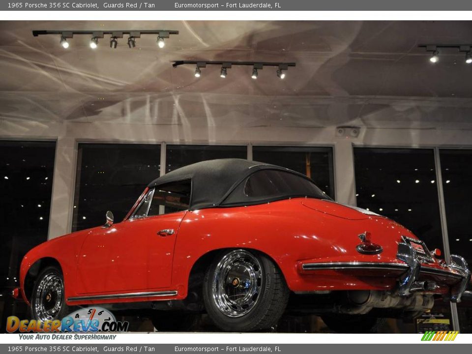 1965 Porsche 356 SC Cabriolet Guards Red / Tan Photo #21