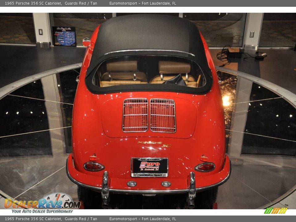 1965 Porsche 356 SC Cabriolet Guards Red / Tan Photo #22