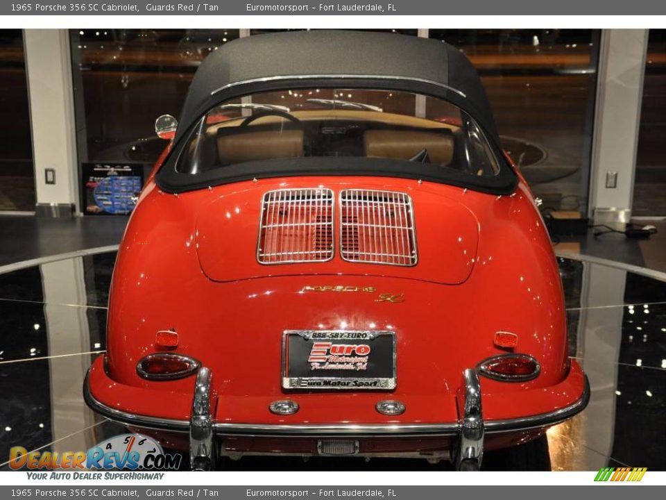 1965 Porsche 356 SC Cabriolet Guards Red / Tan Photo #23