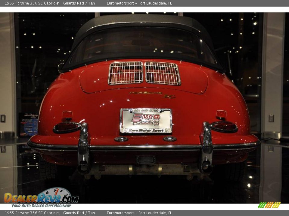 1965 Porsche 356 SC Cabriolet Guards Red / Tan Photo #24