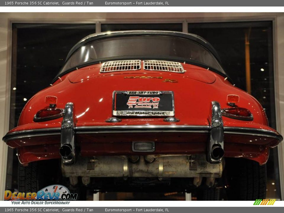 1965 Porsche 356 SC Cabriolet Guards Red / Tan Photo #25