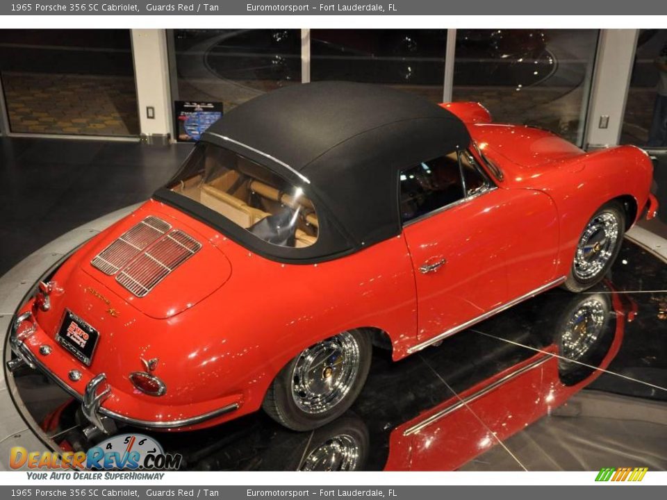 1965 Porsche 356 SC Cabriolet Guards Red / Tan Photo #26
