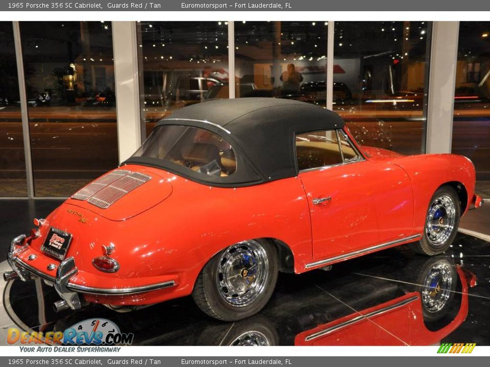 1965 Porsche 356 SC Cabriolet Guards Red / Tan Photo #27