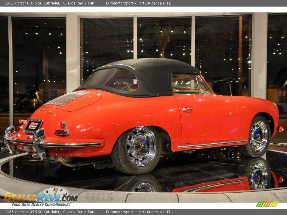 1965 Porsche 356 SC Cabriolet Guards Red / Tan Photo #28