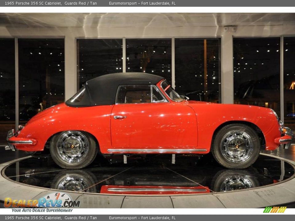 1965 Porsche 356 SC Cabriolet Guards Red / Tan Photo #31
