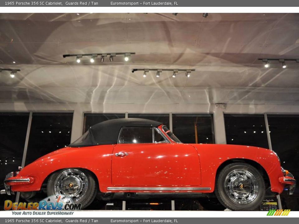 1965 Porsche 356 SC Cabriolet Guards Red / Tan Photo #32