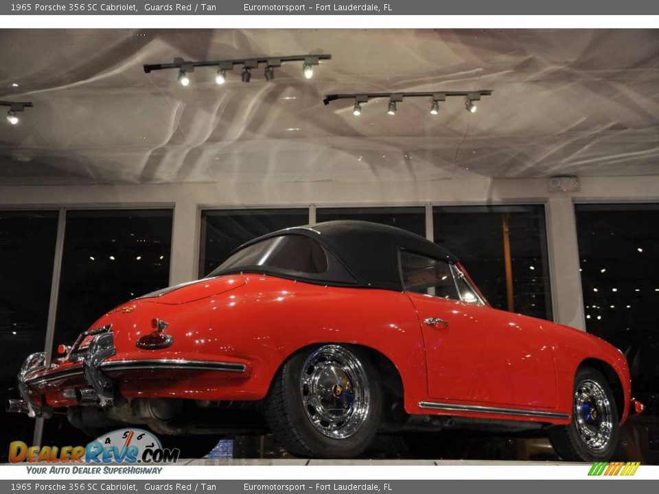 1965 Porsche 356 SC Cabriolet Guards Red / Tan Photo #33