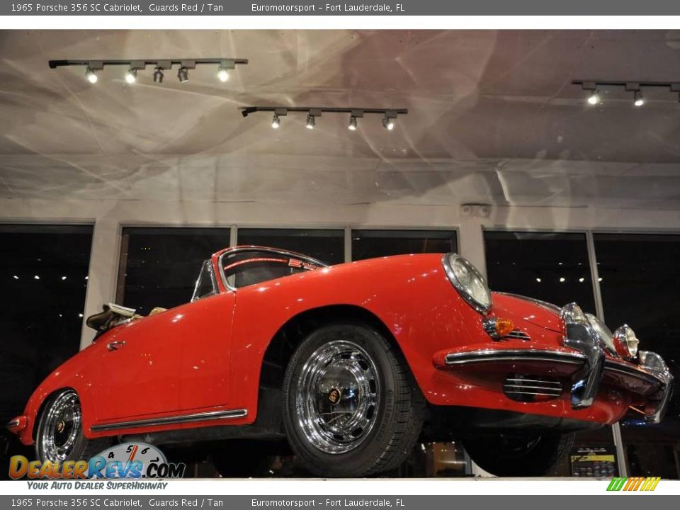 1965 Porsche 356 SC Cabriolet Guards Red / Tan Photo #43