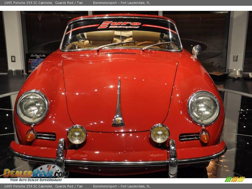 1965 Porsche 356 SC Cabriolet Guards Red / Tan Photo #44